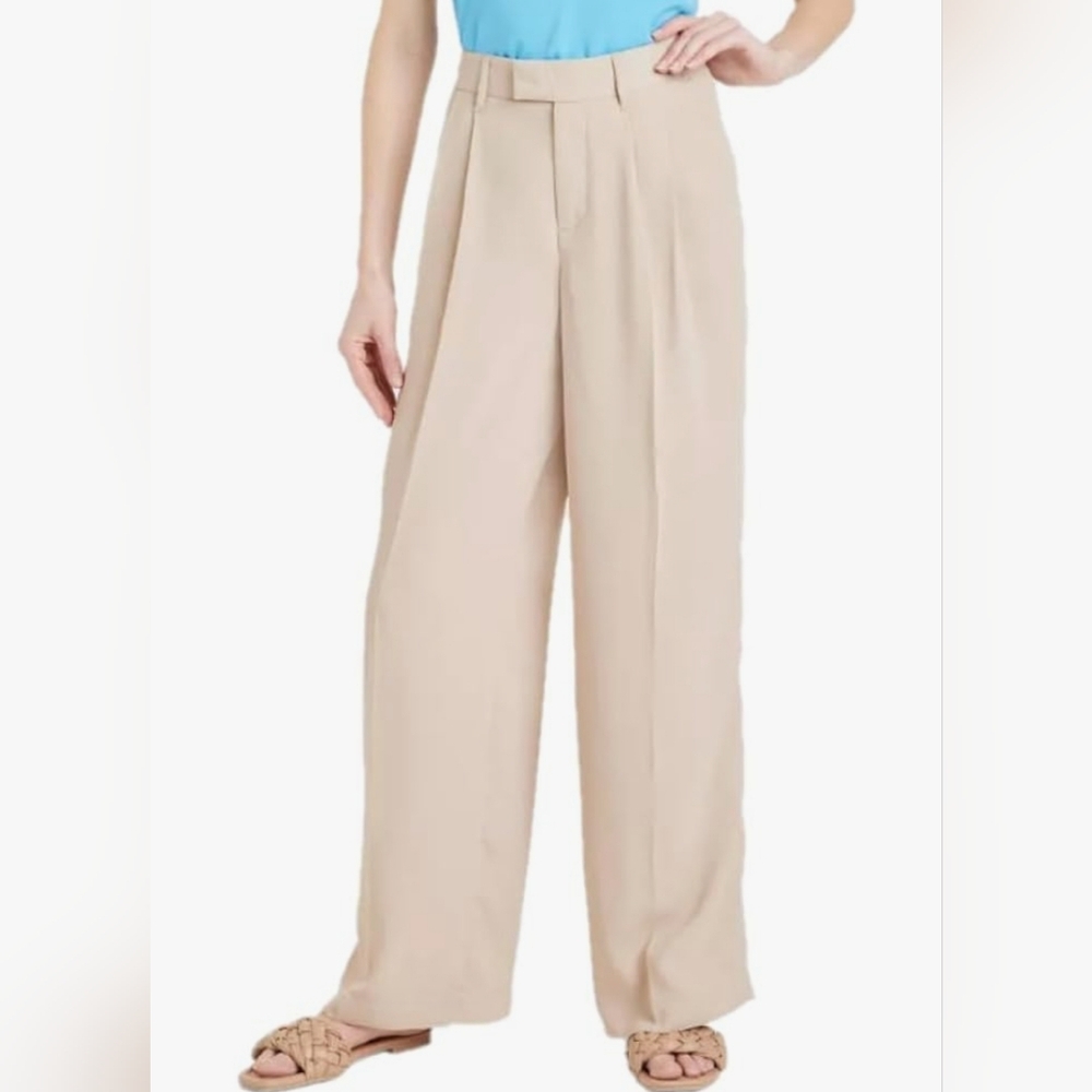 A New Day Women's High-Rise Wide Leg Fluid Pants - Picture 1 of 1